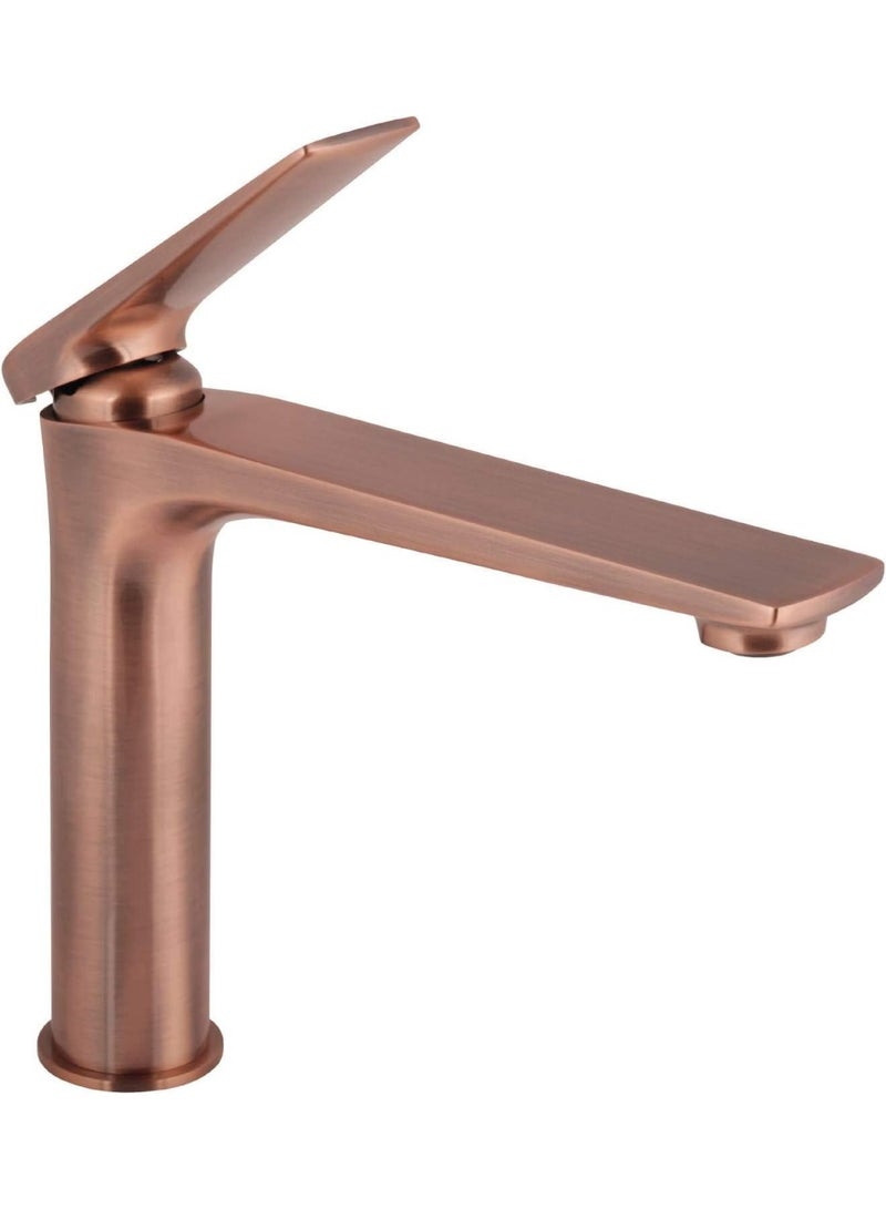 واي دي صنبور حوض حمام عصري بمقبض واحد، صنبور خلاط حوض طويل، يُثبت على سطح الحوض، يتميز بتدفق مياه سلس، سهل التركيب. - Image 2